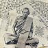 Old Warrior Suit Shirt Fabric Flag Thai Amulet Cloth Lp Derm WatNongPho #17054