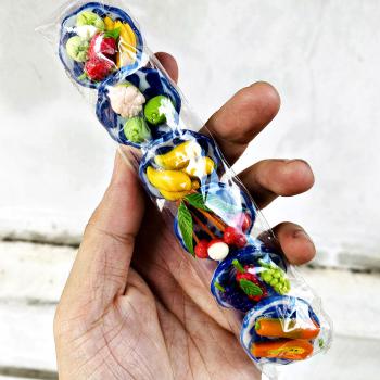 Dollhouse Miniature Fruit Resin Model Dedicate Offering Pray Thai Amulet #17055