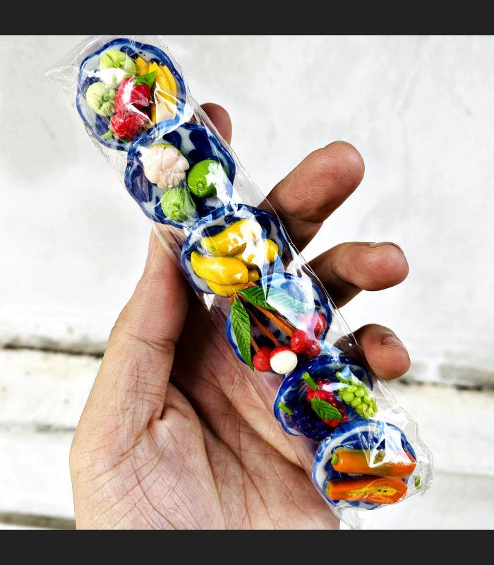 Dollhouse Miniature Fruit Resin Model Dedicate Offering Pray Thai Amulet #17055