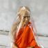 Lifelike Wax Fine Art Meditation Monk Statue Lp Ruay Wattakgo Thai Amulet #17059