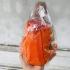 Lifelike Wax Fine Art Meditation Monk Statue Lp Ruay Wattakgo Thai Amulet #17059