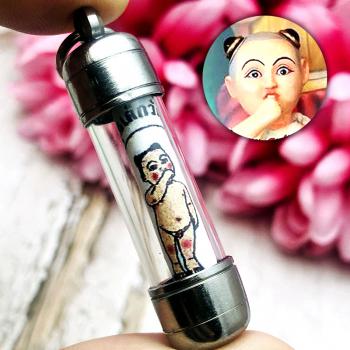 Guman Gambling Rich Somchun Watsongsawoei Photo Takrut Be2563 Thai Amulet #17066