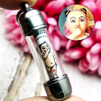 Guman Gambling Rich Somchun Watsongsawoei Photo Takrut Be2563 Thai Amulet #17066