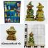 Ngan Ngung Gambling Fortune Double Gecko Lersri Somdeh Be2565 Thai Amulet #17071