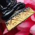 Ngan Ngung Charming Lust Ash Gecko Lersri Somdeh Be2565 Black Thai Amulet #17073