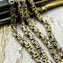 Necklace Stainless Chain Laser 2Tone Silver Gold Wearing 30cm Thai Amulet #17074