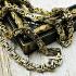 Necklace Stainless Chain Laser 2Tone Silver Gold Wearing 30cm Thai Amulet #17074