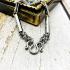 Necklace Stainless Multi Hook Hang Wearing Guanyin Peace 30cm Thai Amulet #17076
