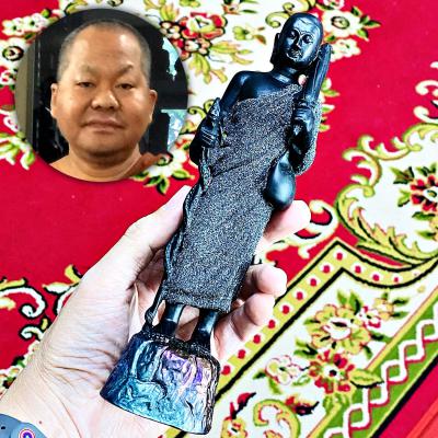 Walking Sivali Statue Leklai Dust Rainbow Wealth Rich Somporn Thai Amulet #17090