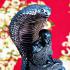 Tuad Statue Leklai Dust Rainbow Immortal Cobra Shield Somporn Thai Amulet #17091