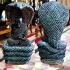Tuad Statue Leklai Dust Rainbow Immortal Cobra Shield Somporn Thai Amulet #17091