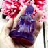 Seated Buddha Statue Colored Peaceful Smiling Art Dark Purple Thai Amulet #17093