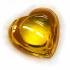 Stencil Pendant Naga Eye Leklai Mind Stone Lucky Money Yellow Thai Amulet #17097