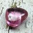 Stencil Pendant Naga Eye Leklai Mind Stone Lucky Pink Charm Thai Amulet #17098