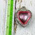 Stencil Pendant Naga Eye Leklai Mind Stone Lucky Pink Charm Thai Amulet #17098