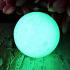 Healing Stone Shield Leklai Ball Green Glow In Dark Somporn Thai Amulet #17124