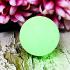 Healing Stone Shield Leklai Ball Green Glow In Dark Somporn Thai Amulet #17124