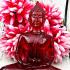 Meditation Buddha Statue Fortune Wealth Home Decoration Red Thai Amulet #17127