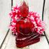 Meditation Buddha Statue Fortune Wealth Home Decoration Red Thai Amulet #17127