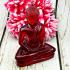 Meditation Buddha Statue Fortune Wealth Home Decoration Red Thai Amulet #17127