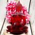 Meditation Buddha Statue Fortune Wealth Home Decoration Red Thai Amulet #17127
