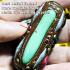 Takrut Leklai Capsule Naga Eye Protection Immortal Somporn 5cm Thai Amulet 17139