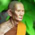 LIFELIKE WAX FINE ART THAI MONK STATUE AMULET LP GUAY KUAY WATKOSITARAM MEDITATION 9INCH