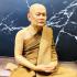 LIFELIKE WAX FINE ART THAI MONK STATUE AMULET LP CHA WATNONGPAPONG MEDITATION 9INCH