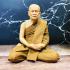 LIFELIKE WAX FINE ART THAI MONK STATUE AMULET LP CHA WATNONGPAPONG MEDITATION 9INCH