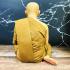 LIFELIKE WAX FINE ART THAI MONK STATUE AMULET LP CHA WATNONGPAPONG MEDITATION 9INCH