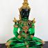 Large Meditation Emerald Buddha Statue Amulet Lucky Green Gold Armor 50cm #17148