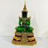 Large Meditation Emerald Buddha Statue Amulet Lucky Green Gold Armor 50cm #17148
