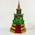 Large Meditation Emerald Buddha Statue Amulet Lucky Green Gold Armor 50cm #17148
