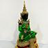 Large Meditation Emerald Buddha Statue Amulet Lucky Green Gold Armor 50cm #17148
