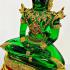 Large Meditation Emerald Buddha Statue Amulet Lucky Green Gold Armor 50cm #17148
