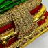 Large Meditation Emerald Buddha Statue Amulet Lucky Green Gold Armor 50cm #17148