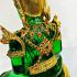 Large Meditation Emerald Buddha Statue Amulet Lucky Green Gold Armor 50cm #17148