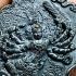 Large Medal Narai Kwangjak Mercy Deity Lp Kalong Black Be2551 Thai Amulet #17150