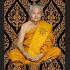 MINIATURE MEDITATION MONK STATUE HANUMAN DOUBLE MONKEY BASE LP AUNT THAI AMULET