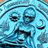 Alien Universe Power Leklai Mineral Medal Lucky Fortune Lp Lek Thai Amulet 17180