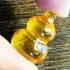 Crystal Healing Stone Naga Eye Leklai NamTow Bottle Yellow Thai Amulet #17189