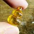 Crystal Healing Stone Naga Eye Leklai NamTow Bottle Yellow Thai Amulet #17189