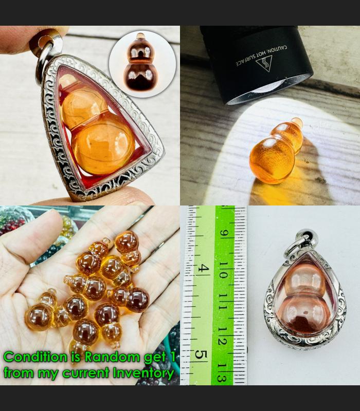 Protection Stone Naga Eye Leklai Namtow Bottle Orange Somporn Thai Amulet #17191 Protection Stone Naga Eye Leklai Namtow Bottle Orange Somporn Thai Amulet #17191