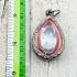 Leklai Nakee Buddha Naga Eye Prevent Life Stone Limpid White Thai Amulet #17203