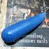 Leklai Tooth Fortune Moon Light Glow in Dark Lp Somporn Blue Thai Amulet #17212