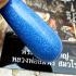Leklai Tooth Fortune Moon Light Glow in Dark Lp Somporn Blue Thai Amulet #17212