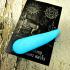 Leklai Tooth Fortune Moon Light Glow in Dark Lp Somporn Blue Thai Amulet #17212