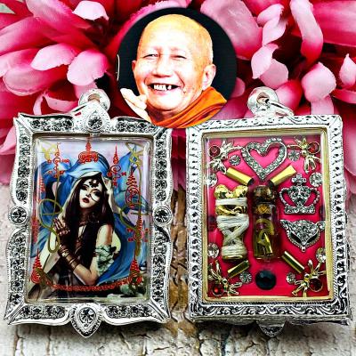 Queen Goddess Lust Love 9tail Fox Kumiho Kitsune Lp Neramit Thai Amulet #17221