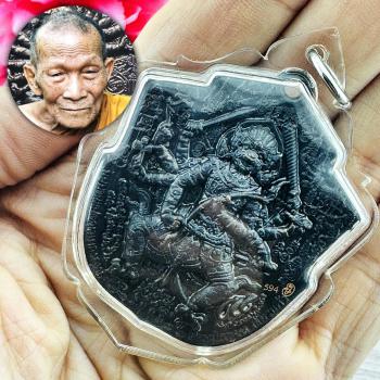 Monkey Hanuman 8Hand Fortune Protection Victory Kalong Be2552 Thai Amulet #17224