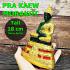 Seated Emerald Buddha Statue Meditation Deity Green Gold Rainy Thai Amulet 17242